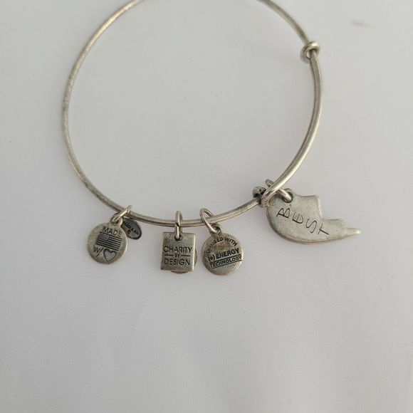 Alex and Ani Sterling Sliver "Best" friends Charm Bracelet - Picture 4 of 6